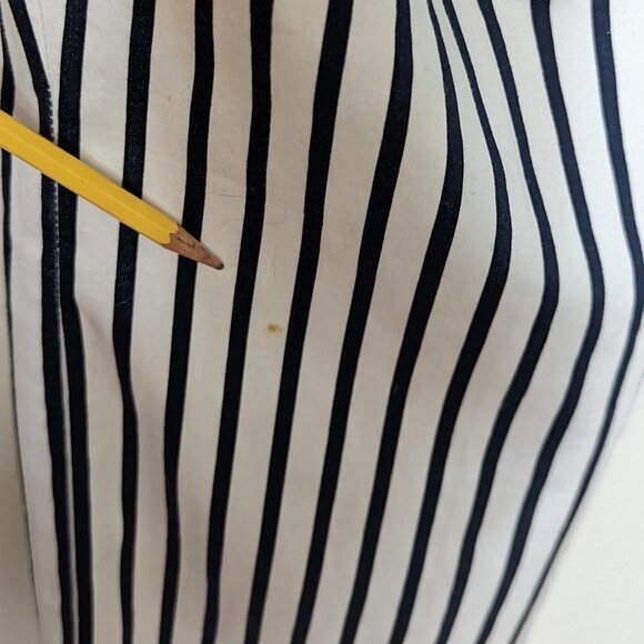 H&M Stripe Black & White Straight Leg Ankle Length Pants Trousers Size 18 - Picture 7 of 7